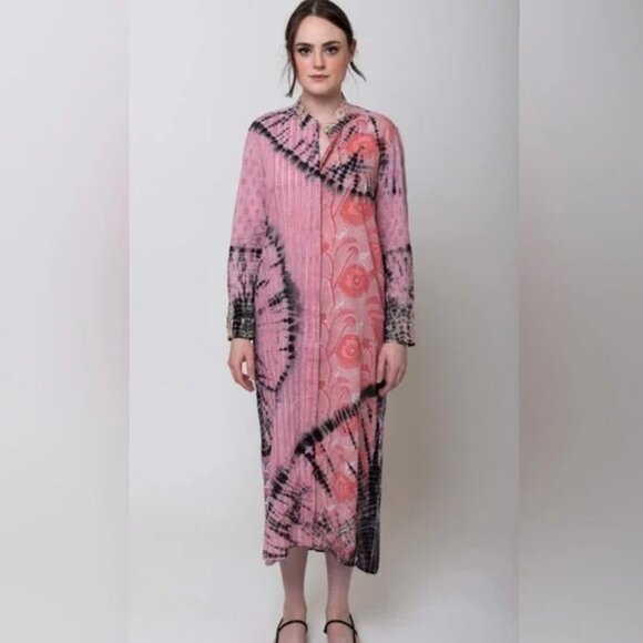 V. De. Vinster Patchwork Tie and Dye Dress Size Medium - Picture 1 of 16